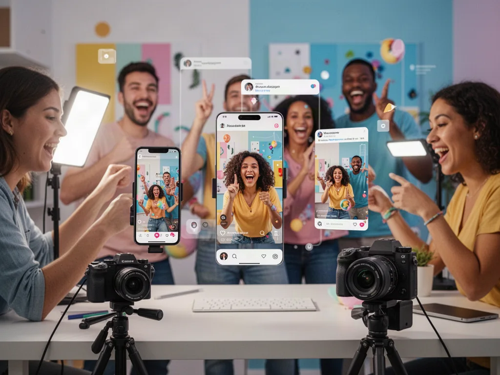 Social media content experience